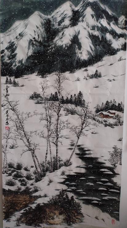 何宏远山水画